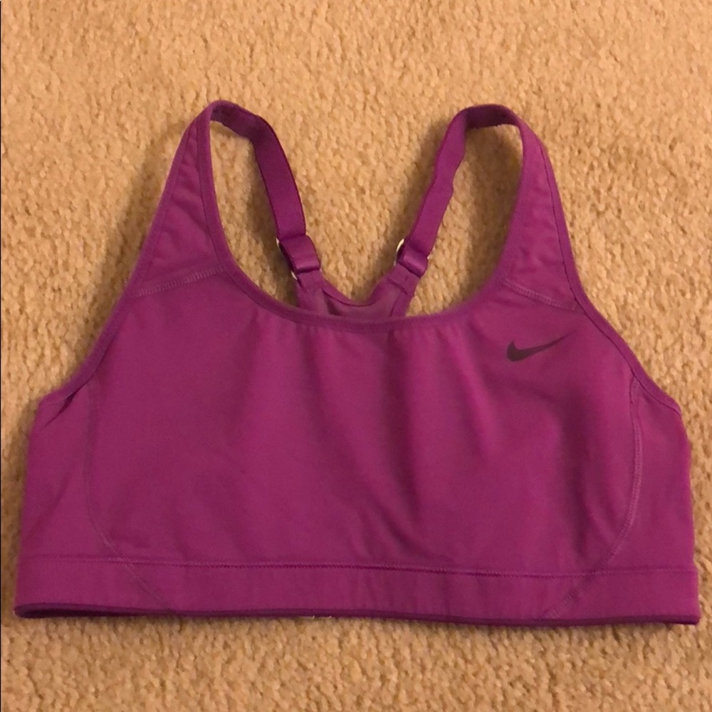 Purple Nike sports Bra
